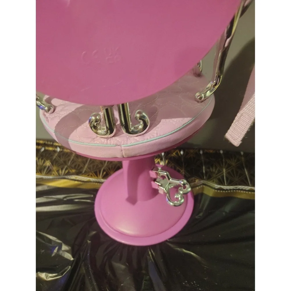 Our Generation Pink Quilted Heart Salon Chair for 18 Inch Dolls Accessory